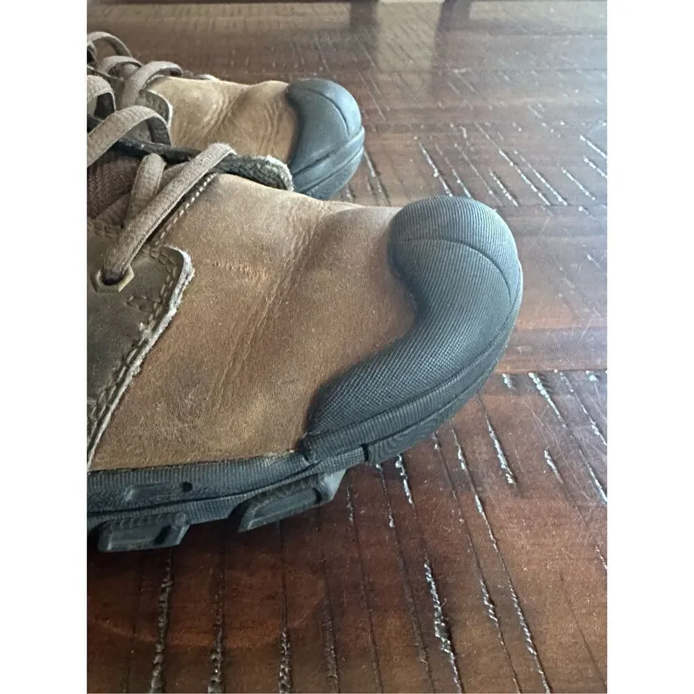 Skechers relaxed memory foam Oxford sneaker brown leather 9